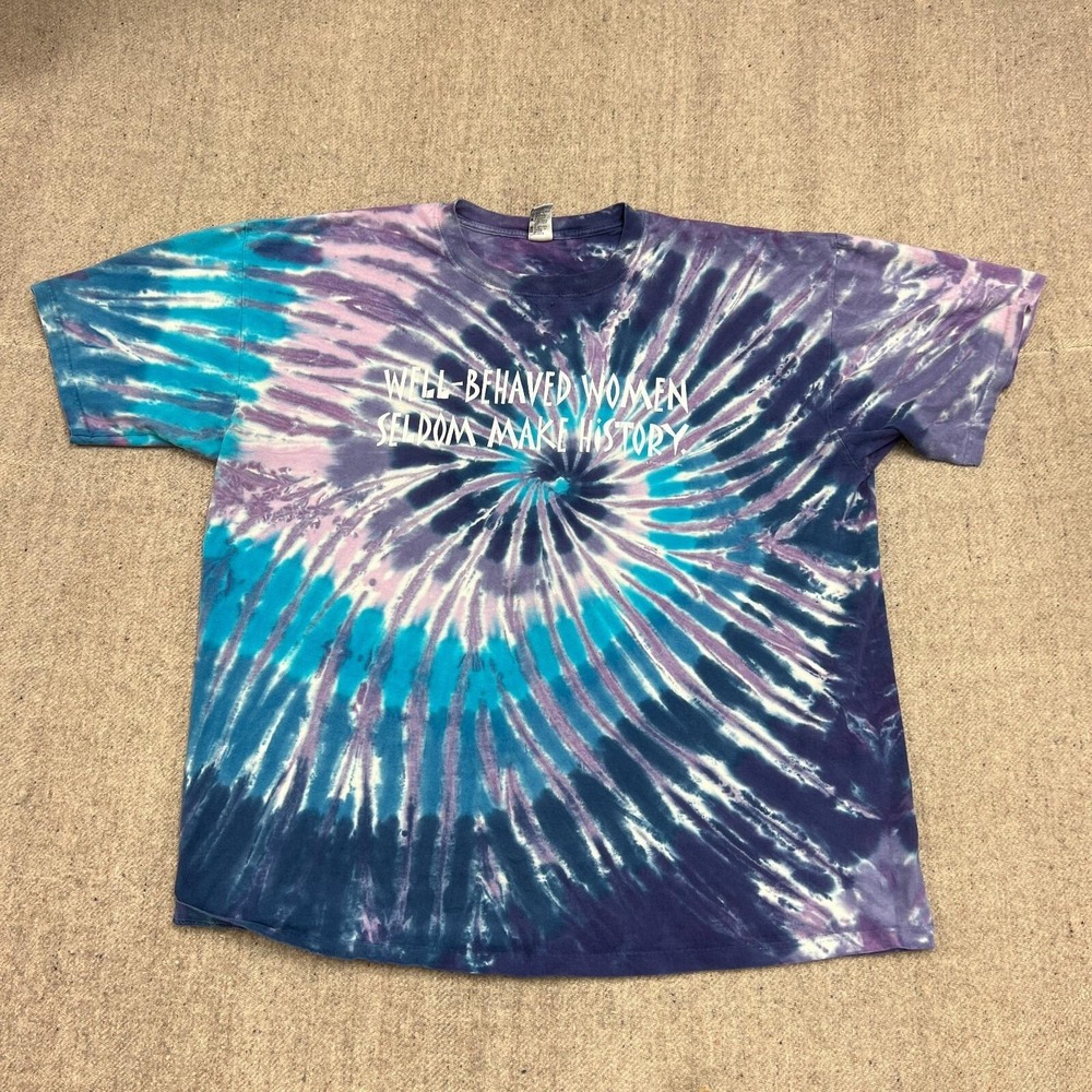 Vintage Well-Behaved Women Seldom Make History Shirt‎ Mens XXL Purple 90s